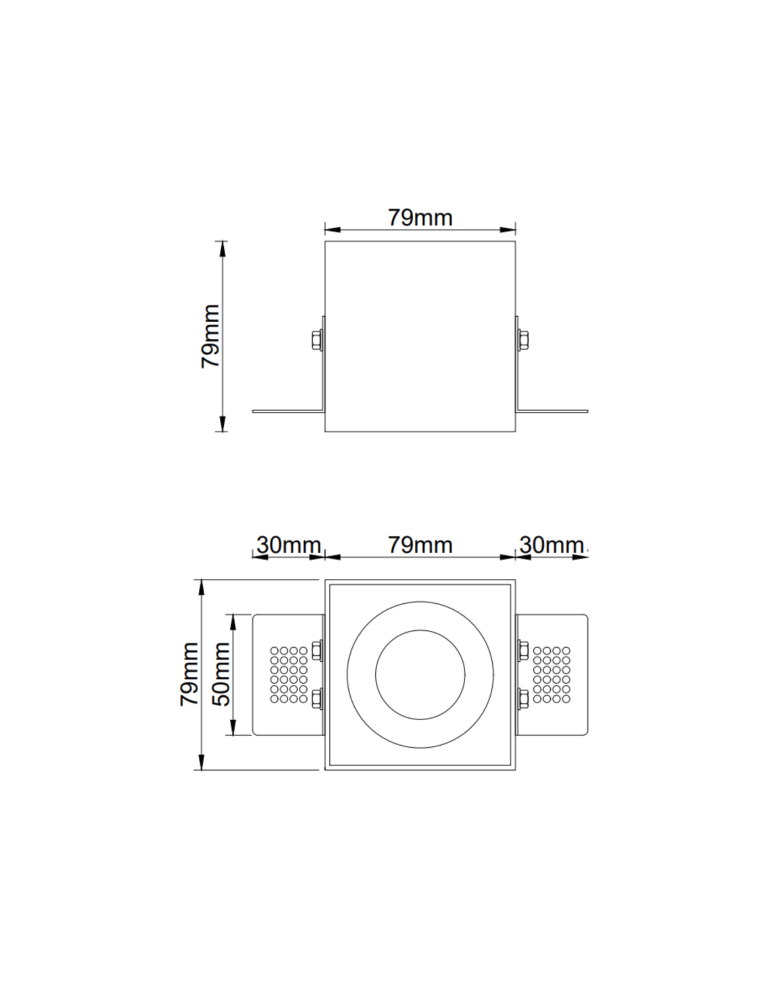 Frameless flush-mounted lamps - trimless - Orlicki Design Sotto Bianco 1xGU10 max 8W LED 230V White OR84740 - product kolory-swiatla.pl 3