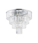 Ceiling lamps with crystals - Nowodvorski CRISTAL L Ceiling Plafond Max power 60W E14 Transparent 7631 - product 1