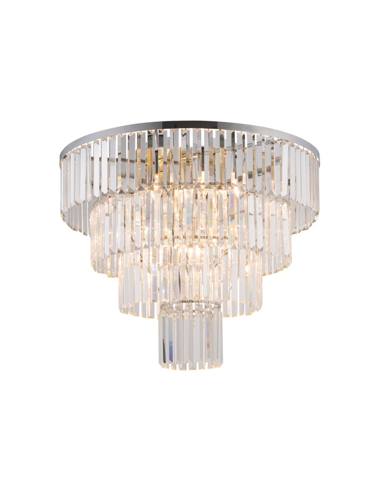 Ceiling lamps with crystals - Nowodvorski CRISTAL L Ceiling Plafond Max power 60W E14 Transparent 7631 - product kolory-swiatla.pl 2