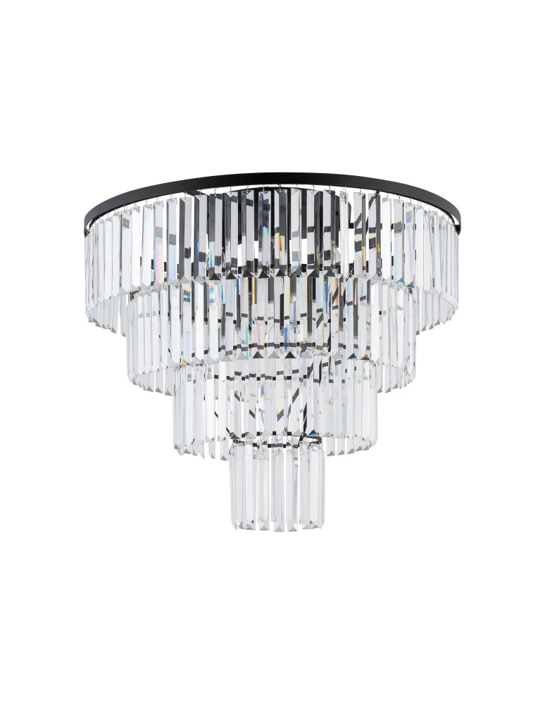 Ceiling lamps with crystals - Nowodvorski CRISTAL L Ceiling Plafond Max power 60W E14 Transparent 7630 - product kolory-swiatla.pl 1