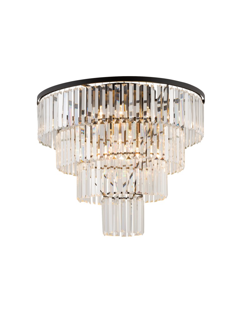 Ceiling lamps with crystals - Nowodvorski CRISTAL L Ceiling Plafond Max power 60W E14 Transparent 7630 - product kolory-swiatla.pl 2