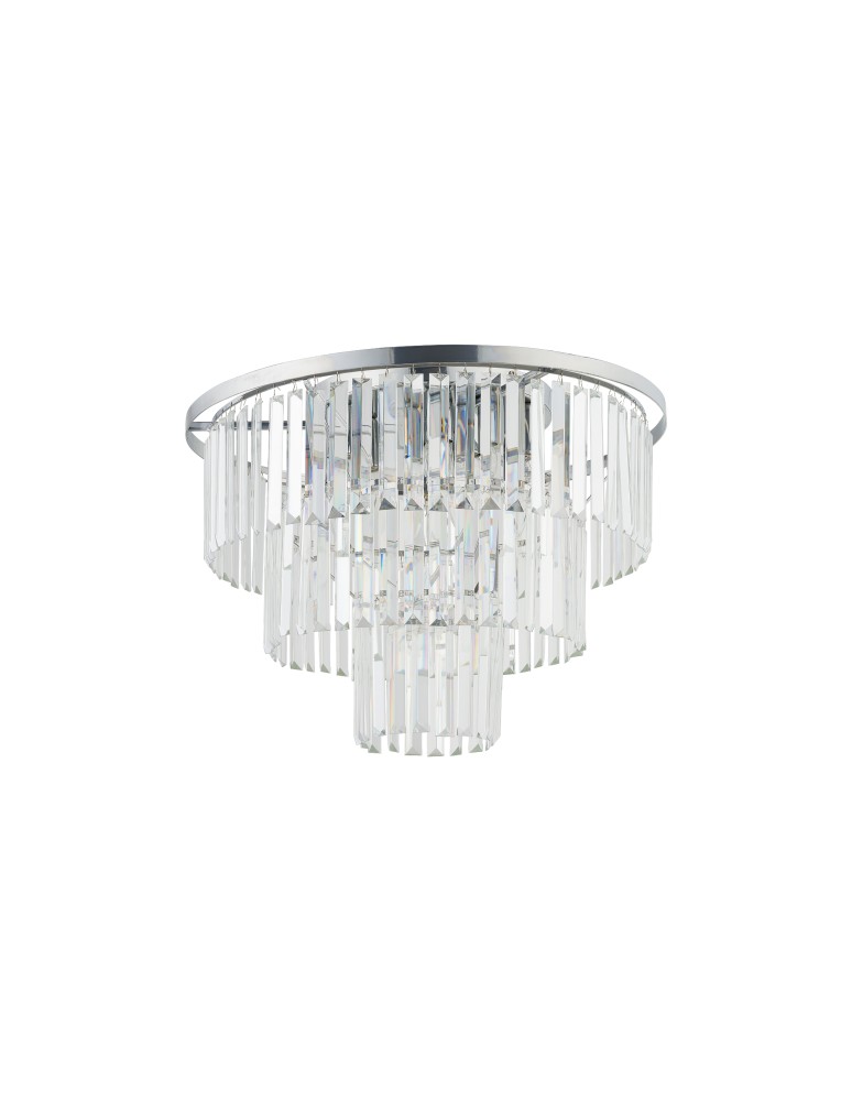 Ceiling lamps with crystals - Nowodvorski CRISTAL M Ceiling Plafond Max power 60W E14 Transparent 7628 - product kolory-swiatla.pl 1
