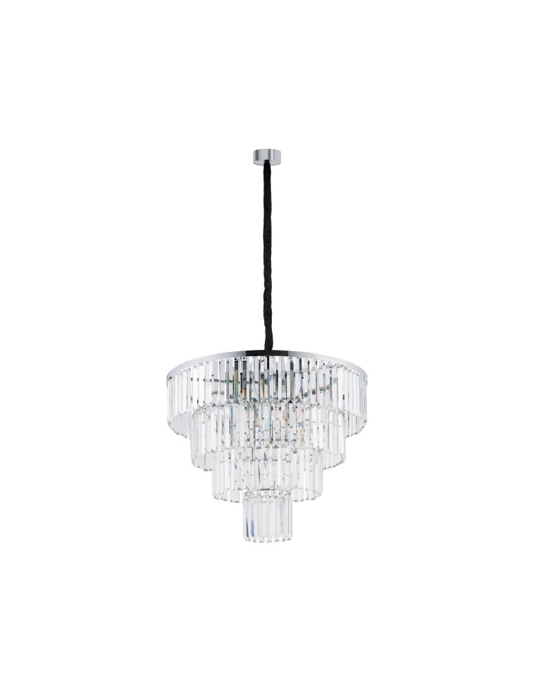 Glamour chandeliers - Nowodvorski CRISTAL L Ceiling Chandelier Max power 40W E14 Transparent 7615 - product kolory-swiatla.pl 1