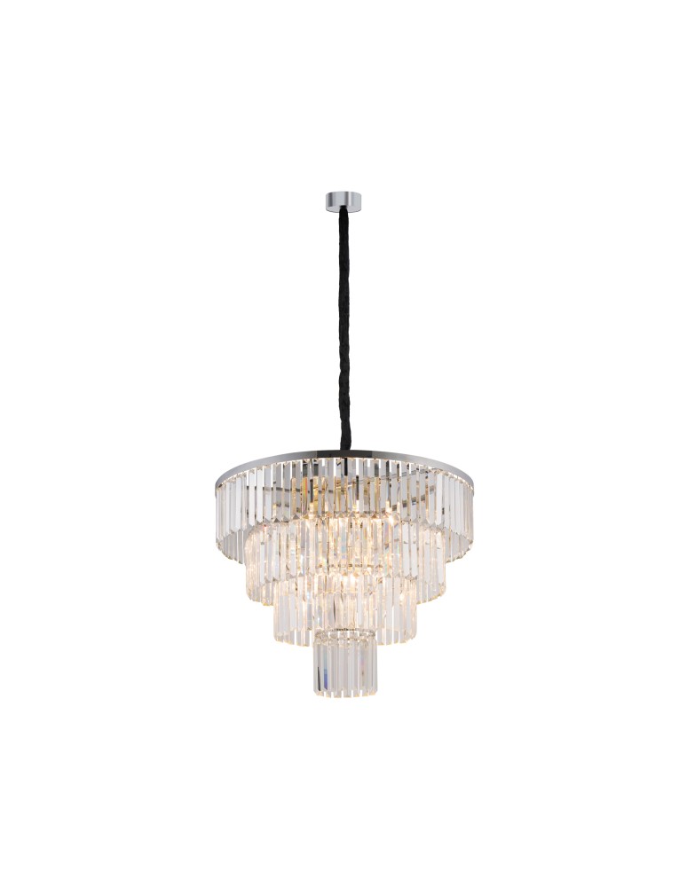 Glamour chandeliers - Nowodvorski CRISTAL L Ceiling Chandelier Max power 40W E14 Transparent 7615 - product kolory-swiatla.pl 2