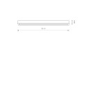 Modern ceiling lamps - Nowodvorski STRAIGHT CEILING LED M Ceiling Plafond Max power 16W LED TUBE T8 Graphite 7553 - product 2