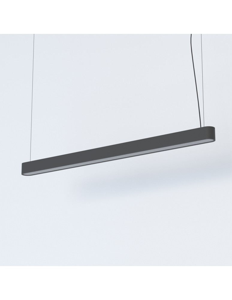 Pendant lamps - Nowodvorski SOFT LED 120X6 Ceiling Pendant Max power 22W LED TUBE T8 Graphite 7525 - product kolory-swiatla.pl 1