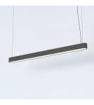 Pendant lamps - Nowodvorski SOFT LED 120X6 Ceiling Pendant Max power 22W LED TUBE T8 Graphite 7525 - product 2