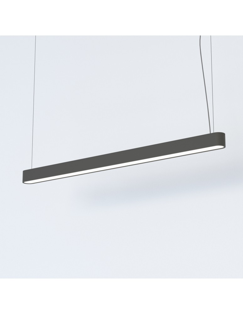 Pendant lamps - Nowodvorski SOFT LED 120X6 Ceiling Pendant Max power 22W LED TUBE T8 Graphite 7525 - product kolory-swiatla.pl 2