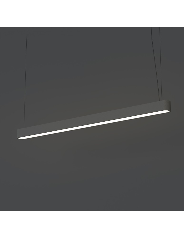 Pendant lamps - Nowodvorski SOFT LED 120X6 Ceiling Pendant Max power 22W LED TUBE T8 Graphite 7525 - product kolory-swiatla.pl 3