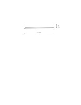 Nowodvorski STRAIGHT CEILING LED  S Sufitowa Plafon Max moc 11W LED TUBE T8  Czarny 7597 - produkt 2