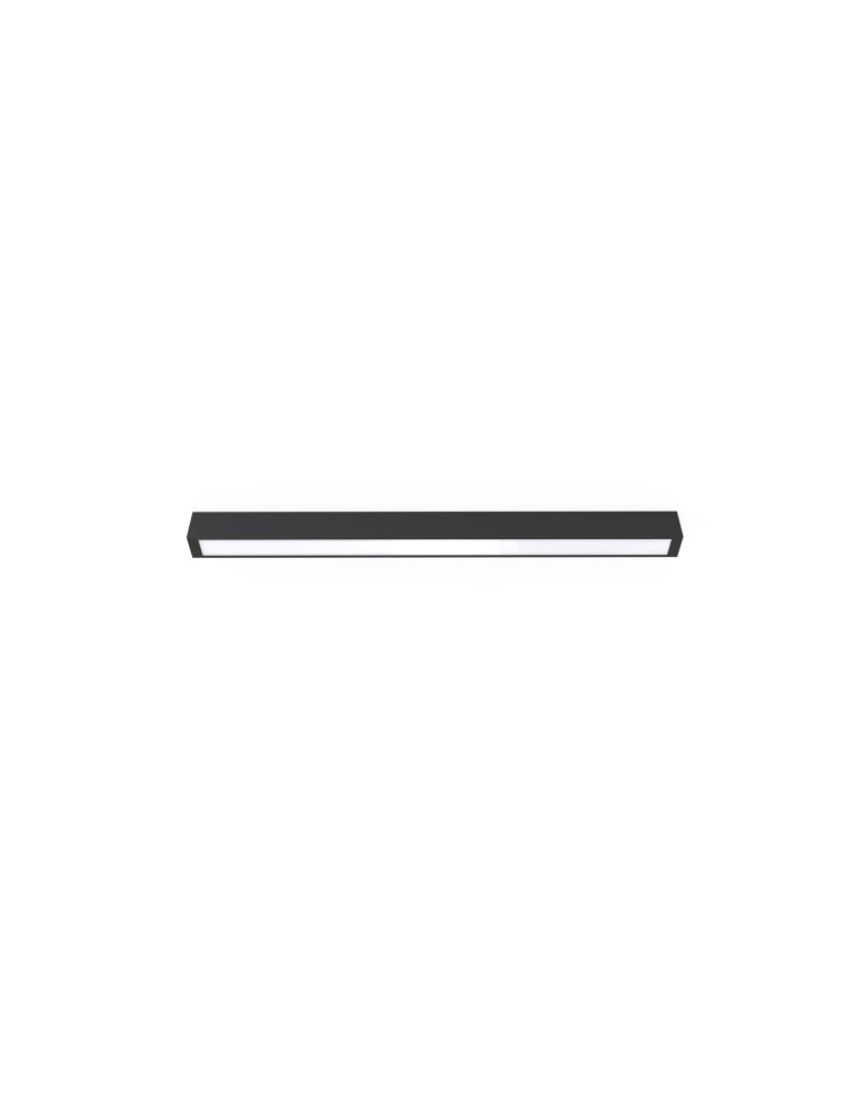 Modern ceiling lamps - Nowodvorski STRAIGHT CEILING LED M Ceiling Plafond Max power 16W LED TUBE T8 Black 7598 - product kolory-swiatla.pl 1