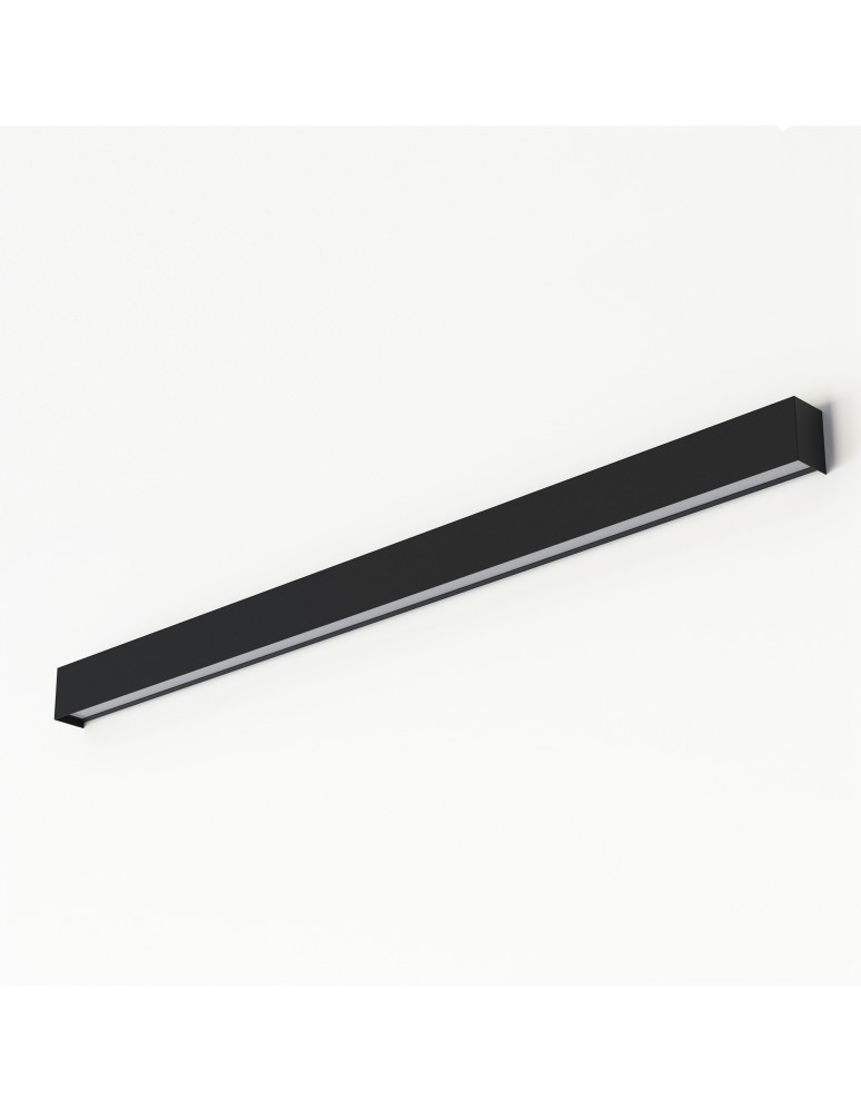 Wall lamps - Nowodvorski STRAIGHT WALL LED L Wall lamp Max power 22W LED TUBE T8 Black 7595 - product kolory-swiatla.pl 1