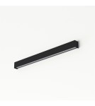 Wall lamps - Nowodvorski STRAIGHT WALL LED M Wall lamp Max power 16W LED TUBE T8 Black 7594 - product 1