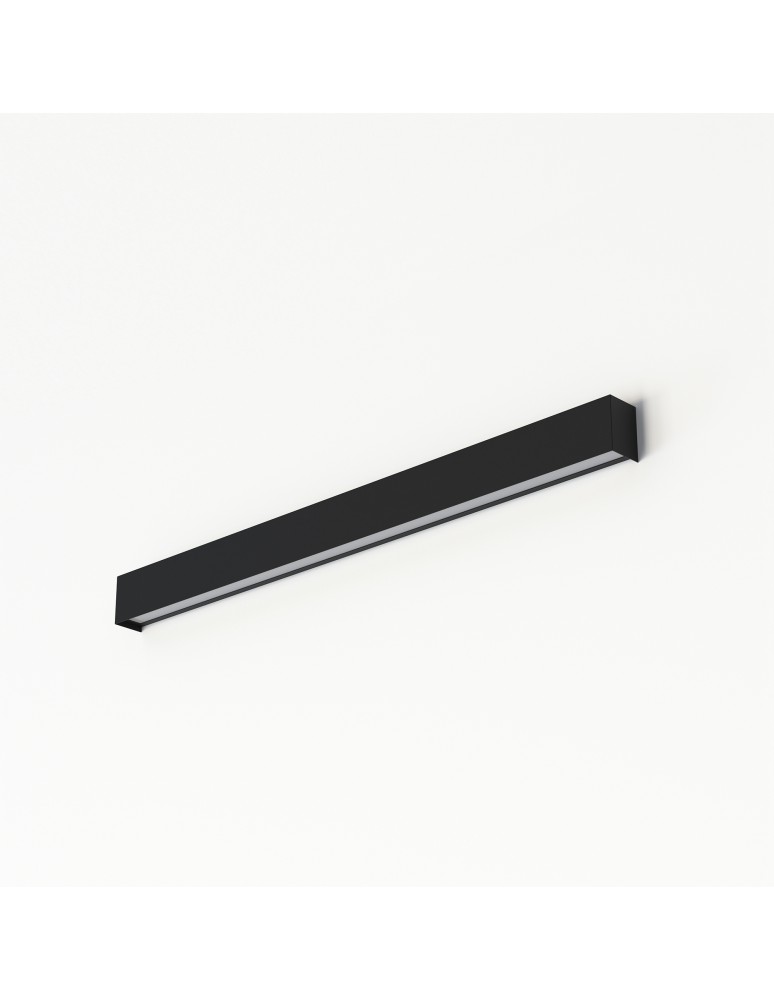 Wall lamps - Nowodvorski STRAIGHT WALL LED M Wall lamp Max power 16W LED TUBE T8 Black 7594 - product kolory-swiatla.pl 1
