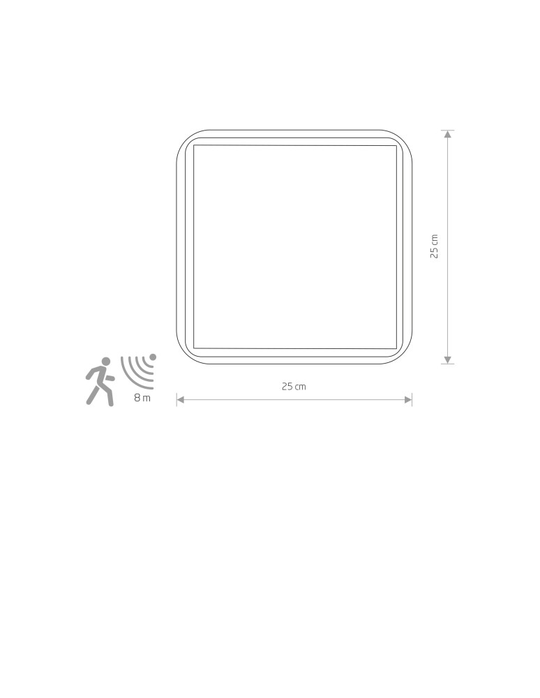 Plafonds with motion sensor - Nowodvorski TAHOE SENSOR Ceiling Plafond Max power 2x15W only LED E27 IP44 White 10040 - product kolory-swiatla.pl 2