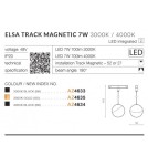 Magnetic rail lamps - Azzardo ELSA TRACK MAGNETIC LED 7W 700lm 3000K Black AZ4633 - product 5