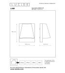 Outdoor wall lamps - Lucide LIAM Outdoor Wall Mount GU10 1x35W IP44 Anthracite Without Sensor 29898/01/29 - product 4