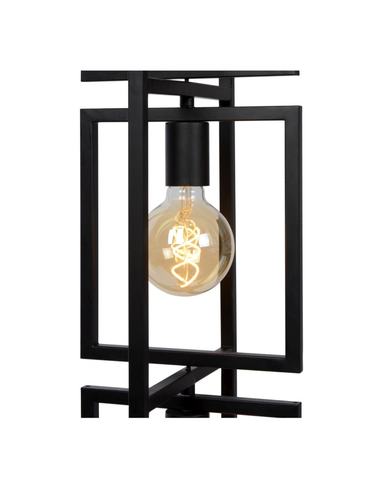 Loft floor lamps - industrial - Lucide LUUK Floor E27 3x40W Black 00726/03/30 - product kolory-swiatla.pl 5