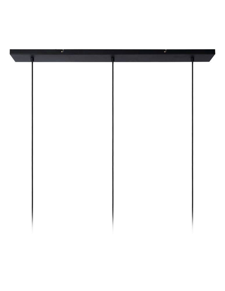 Triple pendant lamps - Lucide MAGIUS Pendant E27 3x40W Light Wood/Black 03429/03/30 - product kolory-swiatla.pl 3