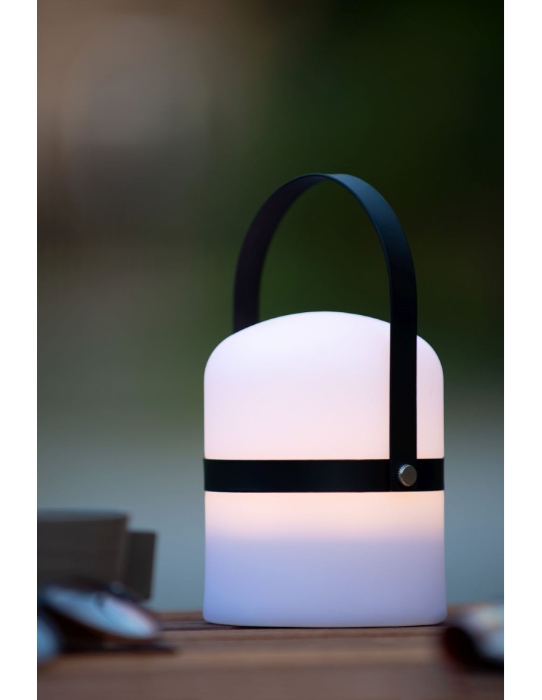 Portable garden lamps - Lucide LITTLE JOE Outdoor LED Desk 1x3W 2800-3200K IP44 White/Black 06802/01/30 - product kolory-swiatla.pl 4
