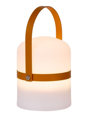 Lucide LITTLE JOE Outdoor LED Desk 1x3W 2800-3200K IP44 White/Brown 06802/01/43