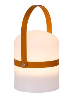 Lucide LITTLE JOE Zewnętrzna Biurkowa LED 1x3W 2800-3200K IP44 Biały/Brązowy 06802/01/43