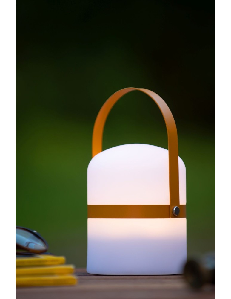 Portable garden lamps - Lucide LITTLE JOE Outdoor LED Desk 1x3W 2800-3200K IP44 White/Brown 06802/01/43 - product kolory-swiatla.pl 4