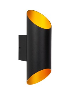 Lucide QUIRIJN Ścienna G9 1x40W Czarny/Złoty Matowy/Mosiądz 09233/01/30