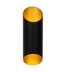 Tube wall lamps - Lucide QUIRIJN Wall Mounted G9 1x40W Black/Matte Gold/Brass 09233/01/30 - product 4