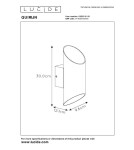 Tube wall lamps - Lucide QUIRIJN Wall-mounted G9 1x40W White/Matte Gold/Brass 09233/01/31 - product 4