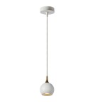 Pendant lamps - Lucide FAVORI Pendant GU10 1x5W White/Matte Gold/Brass 09434/01/31 - product 1