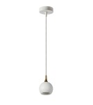 Pendant lamps - Lucide FAVORI Pendant GU10 1x5W White/Matte Gold/Brass 09434/01/31 - product 2