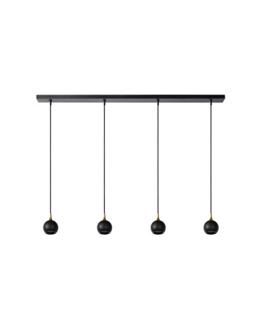Lucide FAVORI Pendant GU10 4x5W Black/Matte Gold/Brass 09434/04/30 - product 2