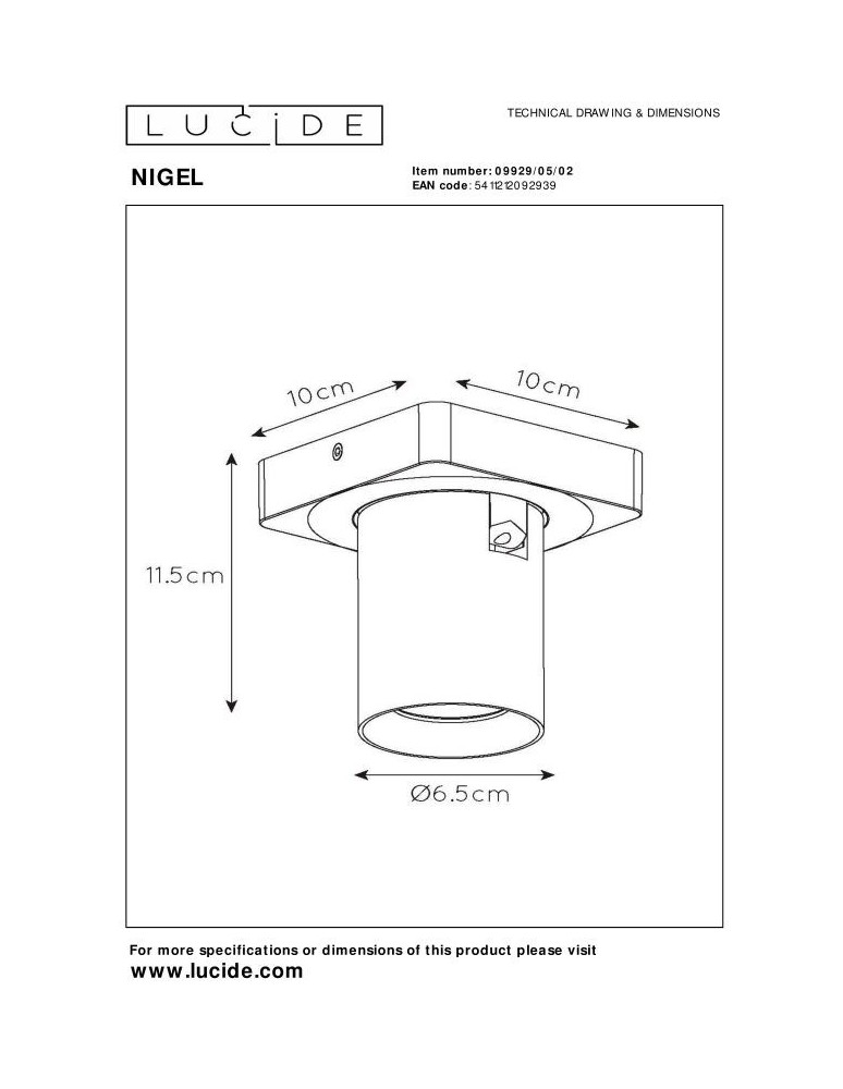 Ceiling spotlights - Lucide NIGEL LED Reflector Ceiling GU10 1x5W 2200-3000K Matte Gold/Silver 09929/05/02 - product kolory-swiatla.pl 5