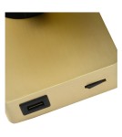 Adjustable wall lamps - Lucide NIGEL LED GU10 Wall Reflector 1x5W 2200-3000K with USB socket Matte Gold/Silver 09929/06/02 - product 4