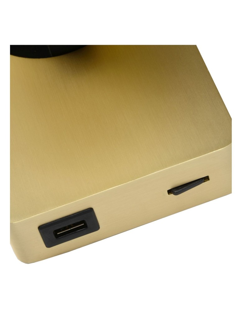 Adjustable wall lamps - Lucide NIGEL LED GU10 Wall Reflector 1x5W 2200-3000K with USB socket Matte Gold/Silver 09929/06/02 - product kolory-swiatla.pl 4