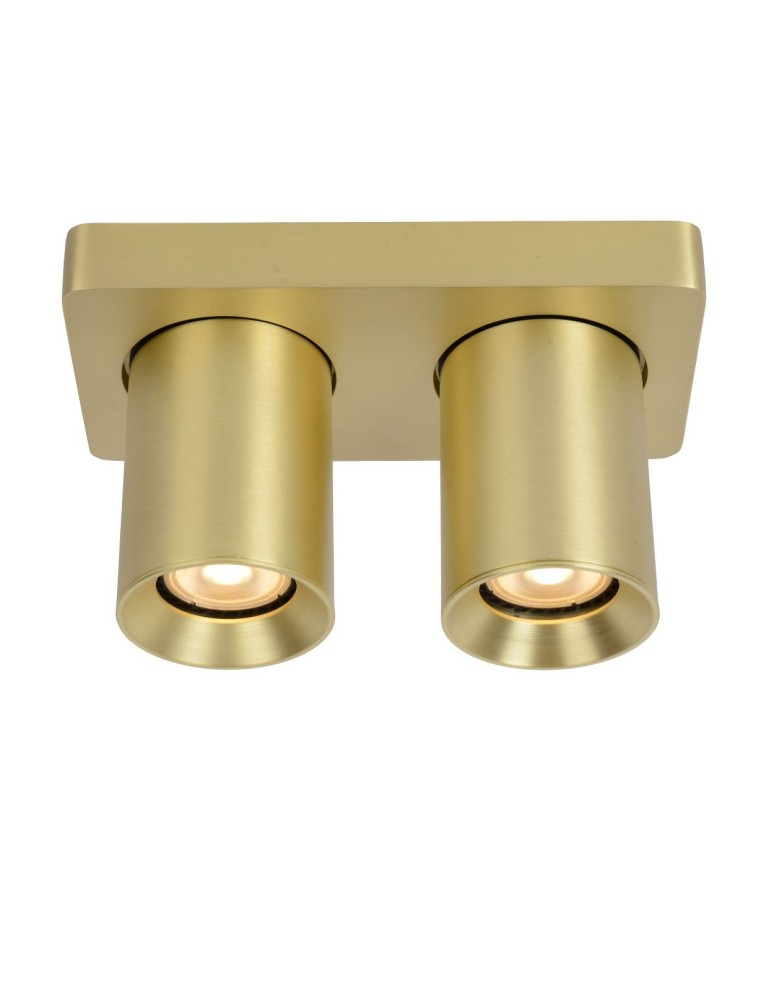 Spotlight ceiling lamps - Lucide NIGEL LED Reflector Ceiling GU10 2x5W 2200-3000K Gold Matte/Brass 09929/10/02 - product kolory-swiatla.pl 4