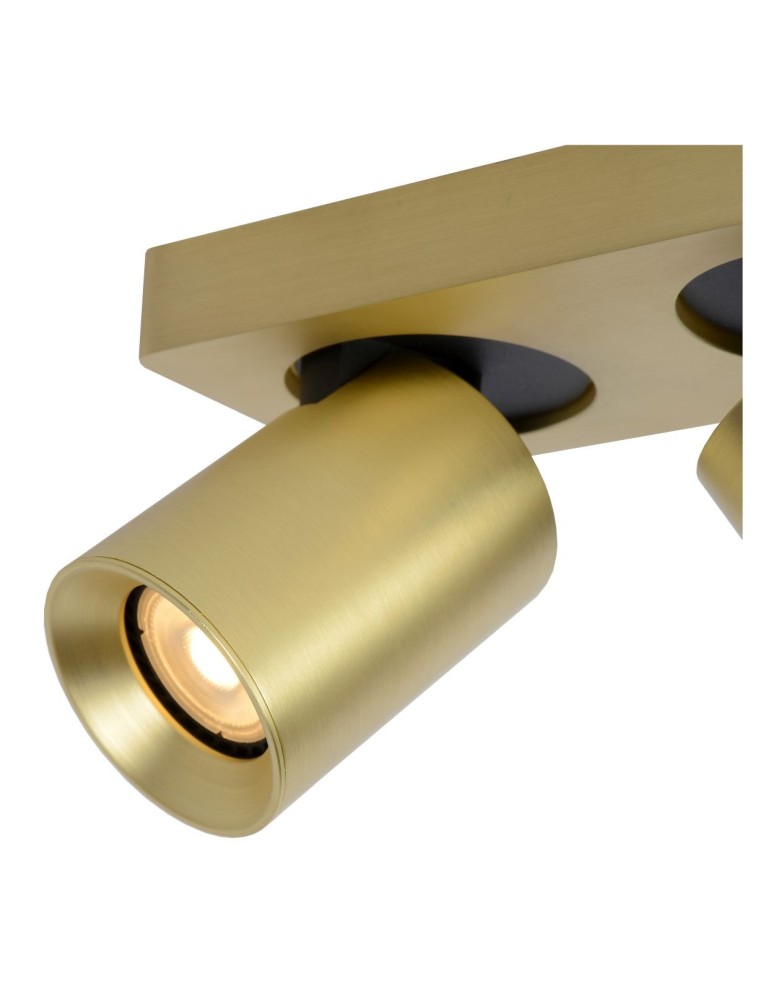Spotlight ceiling lamps - Lucide NIGEL LED Reflector Ceiling GU10 2x5W 2200-3000K Gold Matte/Brass 09929/10/02 - product kolory-swiatla.pl 6