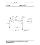 Spotlight ceiling lamps - Lucide NIGEL LED Reflector Ceiling GU10 2x5W 2200-3000K Gold Matte/Brass 09929/10/02 - product 7