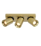 Spotlight ceiling lamps - Lucide NIGEL LED GU10 Ceiling Reflector 3x5W 2200-3000K Matte Gold/Silver 09929/15/02 - product 1