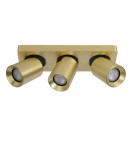 Spotlight ceiling lamps - Lucide NIGEL LED GU10 Ceiling Reflector 3x5W 2200-3000K Matte Gold/Silver 09929/15/02 - product 2