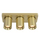 Spotlight ceiling lamps - Lucide NIGEL LED GU10 Ceiling Reflector 3x5W 2200-3000K Matte Gold/Silver 09929/15/02 - product 4