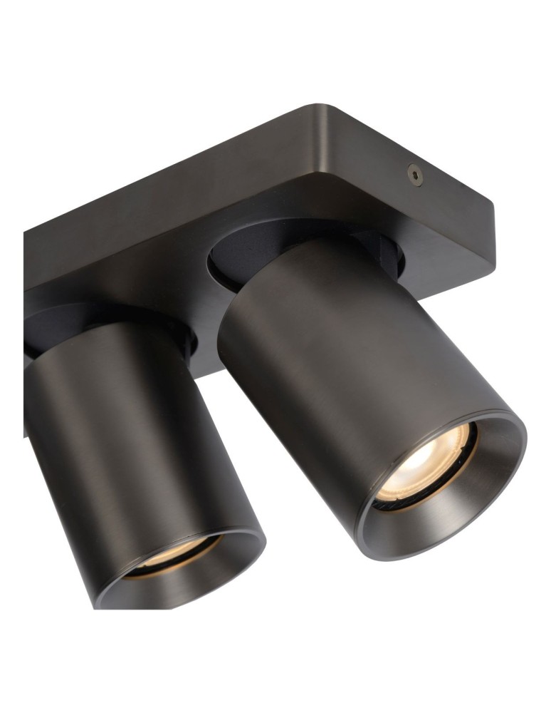 Spotlight ceiling lamps - Lucide NIGEL LED Reflector Ceiling GU10 3x5W 2200-3000K Black 09929/15/16 - product kolory-swiatla.pl 5