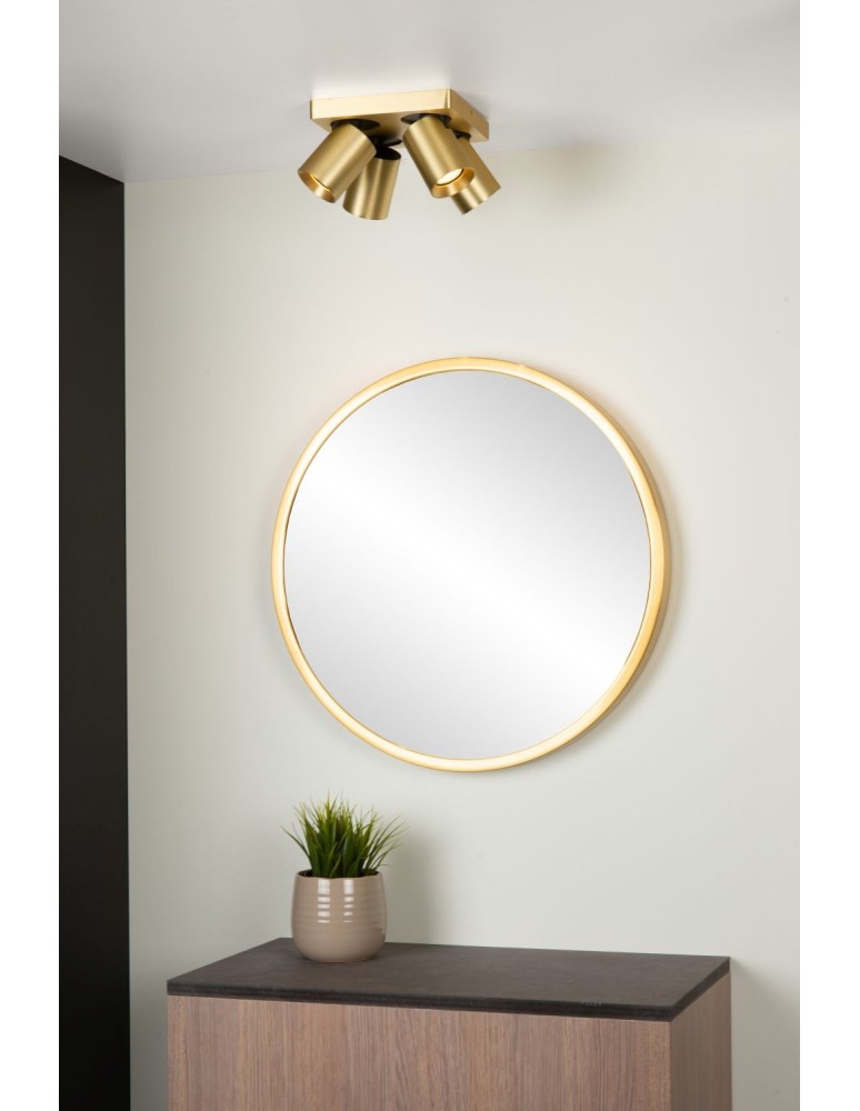 Spotlight ceiling lamps - Lucide NIGEL LED Reflector Ceiling GU10 4x5W 2200-3000K Gold Matte/Brass 09929/20/02 - product kolory-swiatla.pl 3