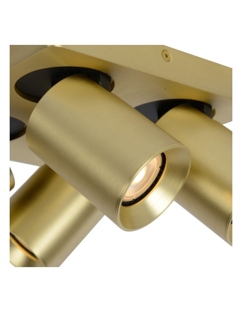 Spotlight ceiling lamps - Lucide NIGEL LED Reflector Ceiling GU10 4x5W 2200-3000K Gold Matte/Brass 09929/20/02 - product kolory-swiatla.pl 5