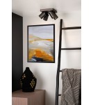 Spotlight ceiling lamps - Lucide NIGEL LED GU10 4x5W 2200-3000K Ceiling Reflector Black 09929/20/16 - product 3