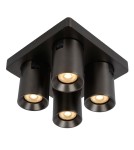 Spotlight ceiling lamps - Lucide NIGEL LED GU10 4x5W 2200-3000K Ceiling Reflector Black 09929/20/16 - product 4