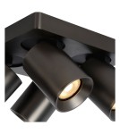 Spotlight ceiling lamps - Lucide NIGEL LED GU10 4x5W 2200-3000K Ceiling Reflector Black 09929/20/16 - product 5
