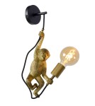 Wall lamps - Lucide EXTRAVAGANZA CHIMP Wall-mounted E27 1x40W Black/Gold 10202/01/30 - product 1