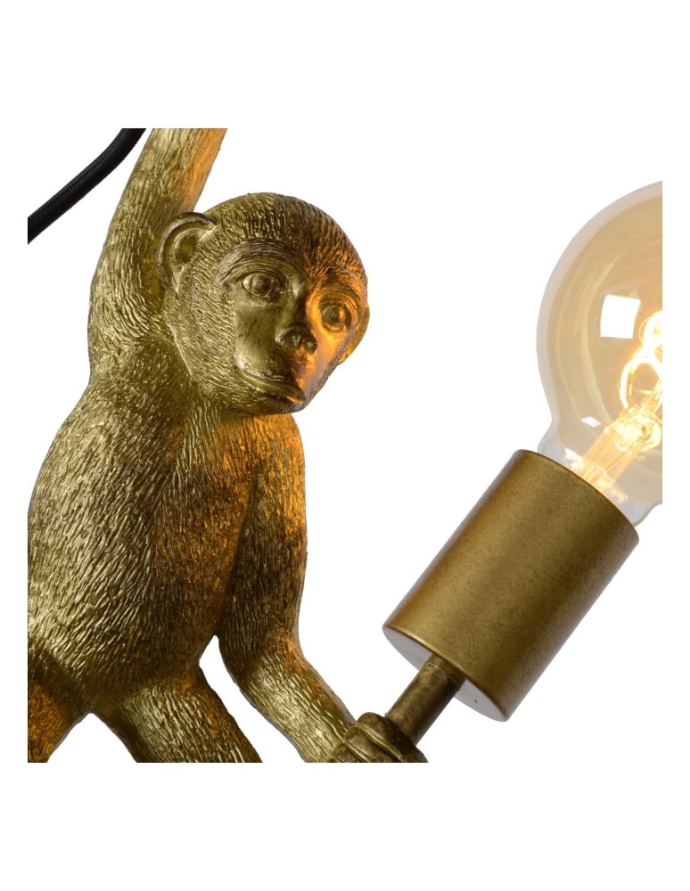 Wall lamps - Lucide EXTRAVAGANZA CHIMP Wall-mounted E27 1x40W Black/Gold 10202/01/30 - product kolory-swiatla.pl 5